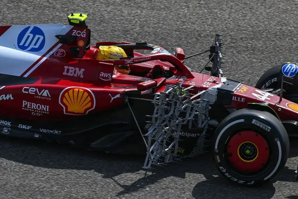 Coche de F1 con sensores aerodin&aacute;micos