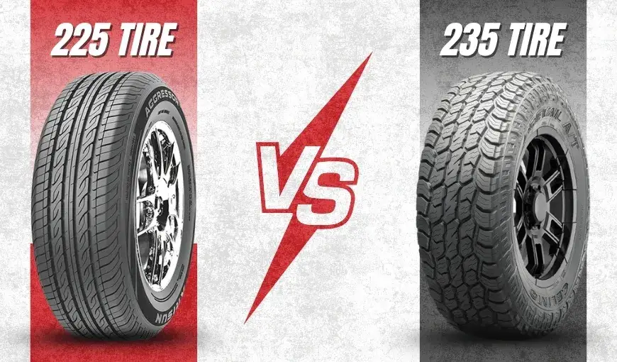 porównanie powierzchni styku opon 225 vs 235