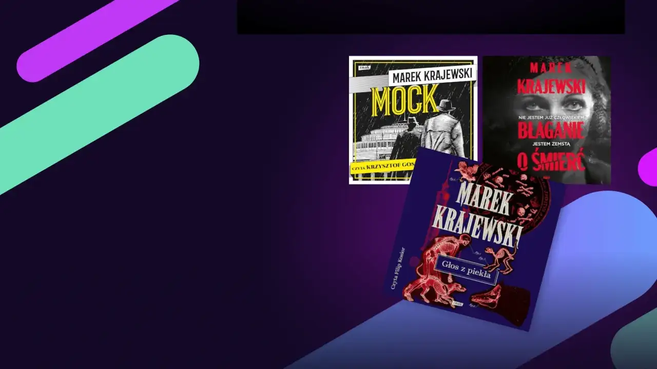 Okładki książek Marka Krajewskiego: 