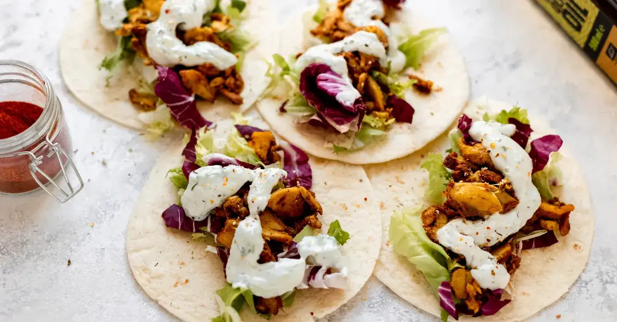 zdrowy kebab w tortilli składniki