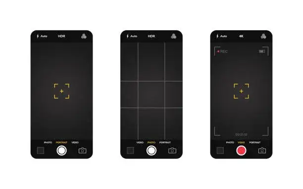 iPhone camera interface Live Photos icon