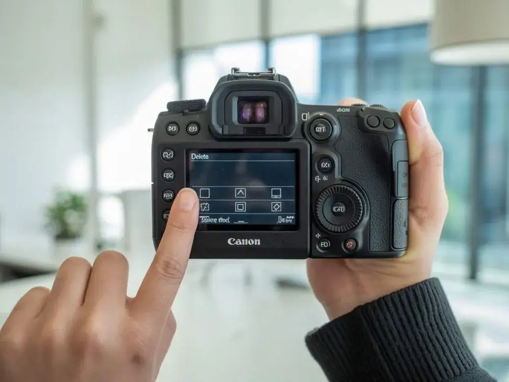 aparat fotograficzny menu usuwanie zdjęć