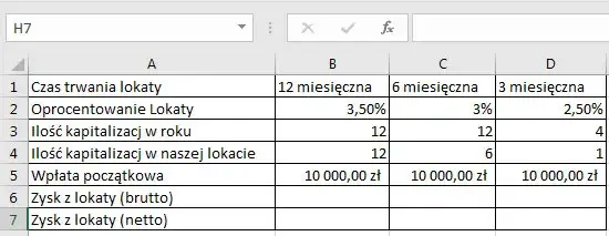 kalkulator zysku z lokaty 6-miesięcznej