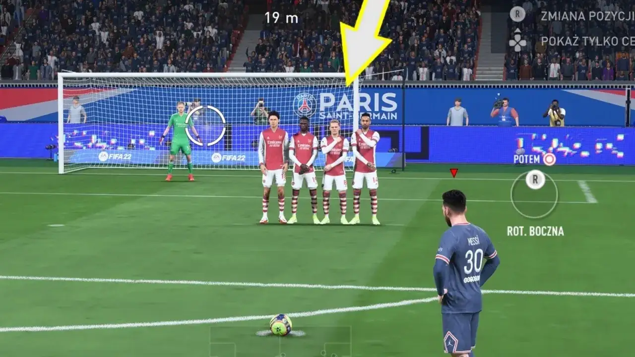 FIFA 22 ruchy bramkarza prawy analog