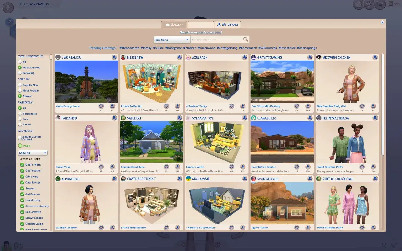 Galeria The Sims 4: domy, postacie i pokoje. Znajdź najlepsze mody do The Sims 4, od uroczych domk&oacute;w po stylowe kreacje.