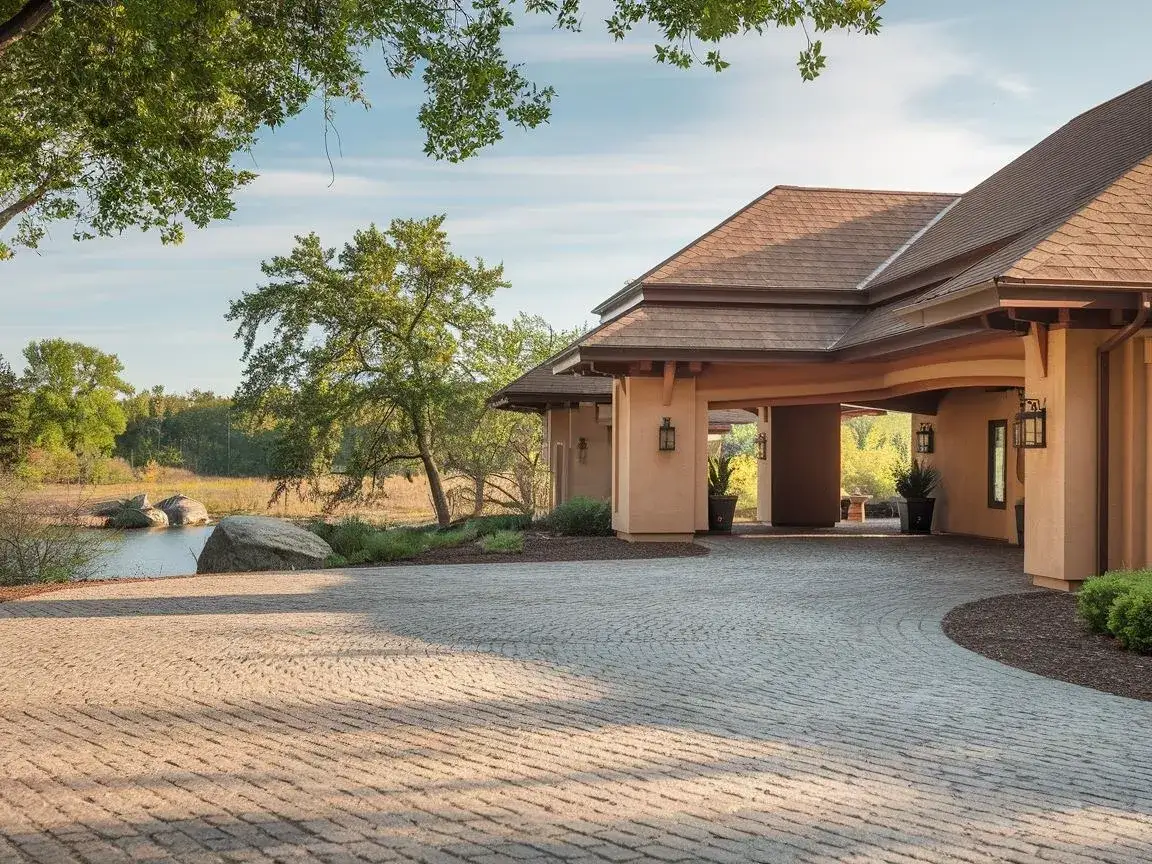 Zdjęcie Jaką kostkę brukową wybrać do brązowego dachu, aby uniknąć błędów?