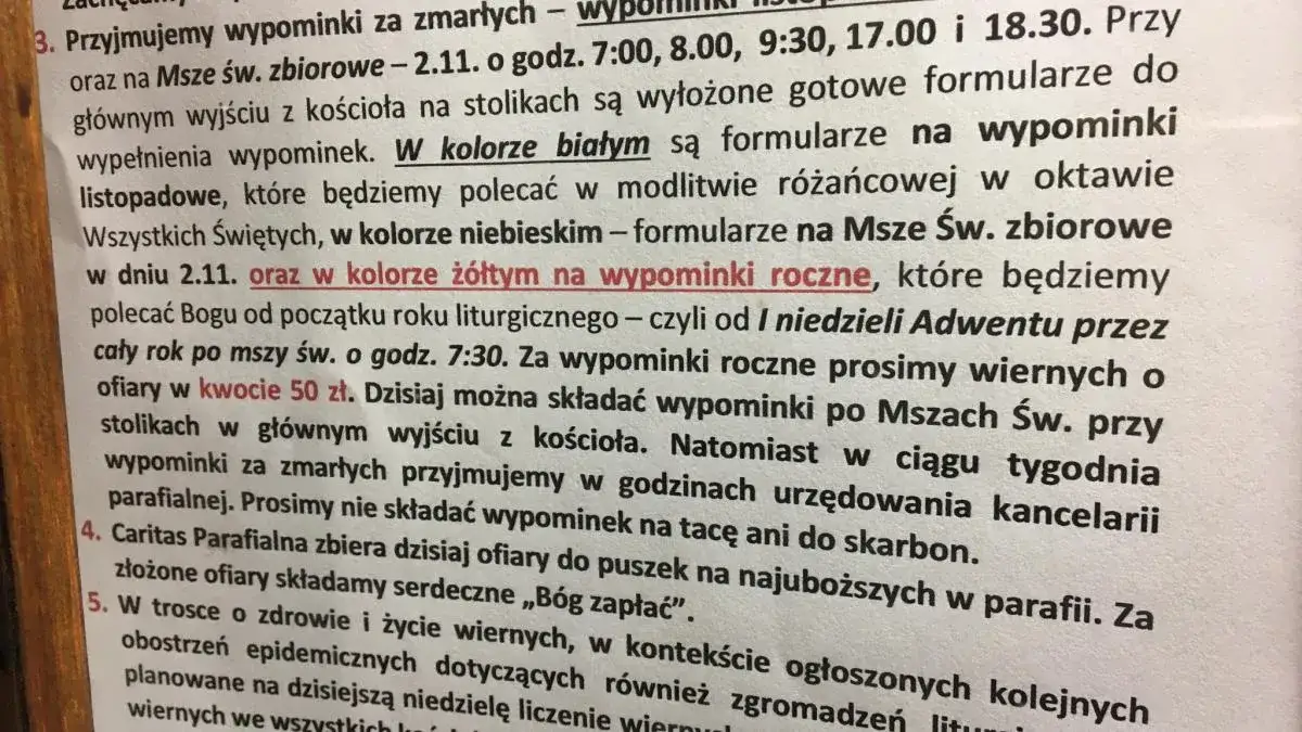 Zdjęcie Co to są wypominki w kościele i ich znaczenie dla zmarłych