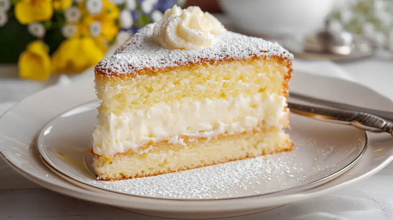 Zdjęcie Ciasto z mlekiem w proszku - Przepis na ciasto z serkami i mlekiem w proszku