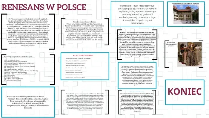 Zdjęcie Najwybitniejsi przedstawiciele polskiego renesansu i ich wpływ na kulturę