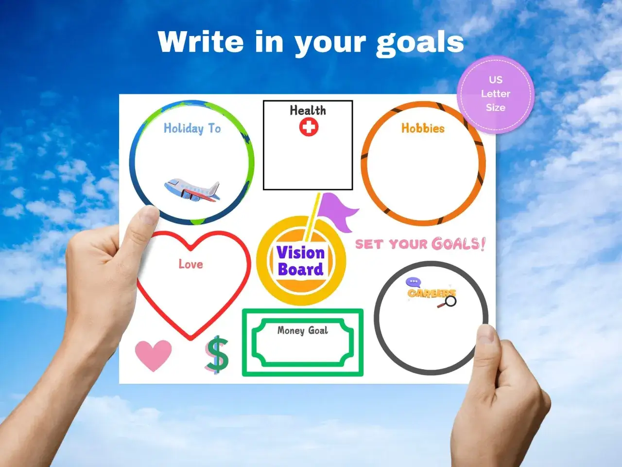 Osoba planująca cele, używająca kalendarza lub tablicy wizualizacyjnej