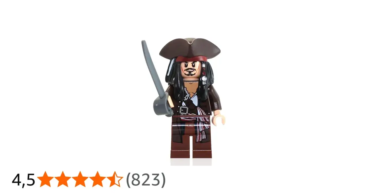 Jack Sparrow z mieczem na statku, 