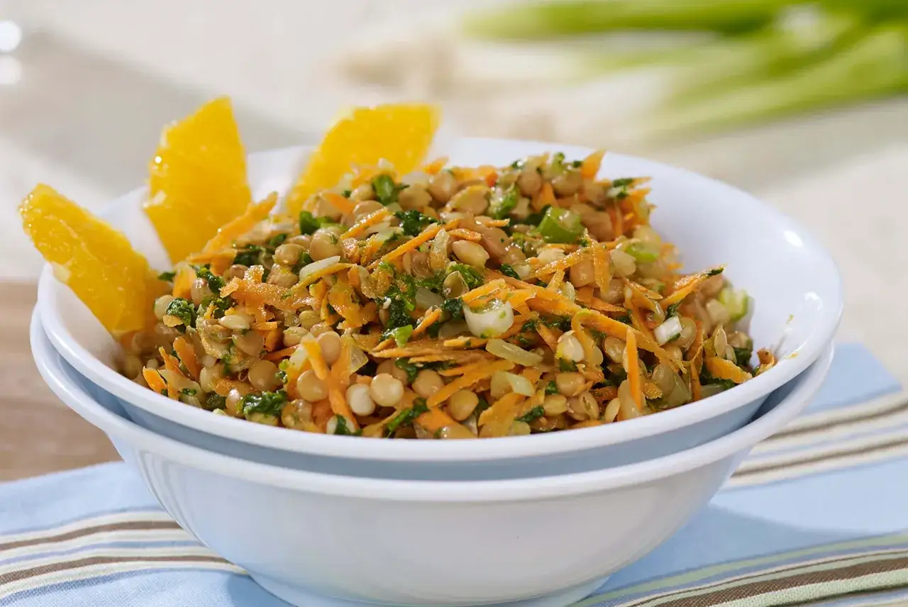 Salade de lentilles simple
