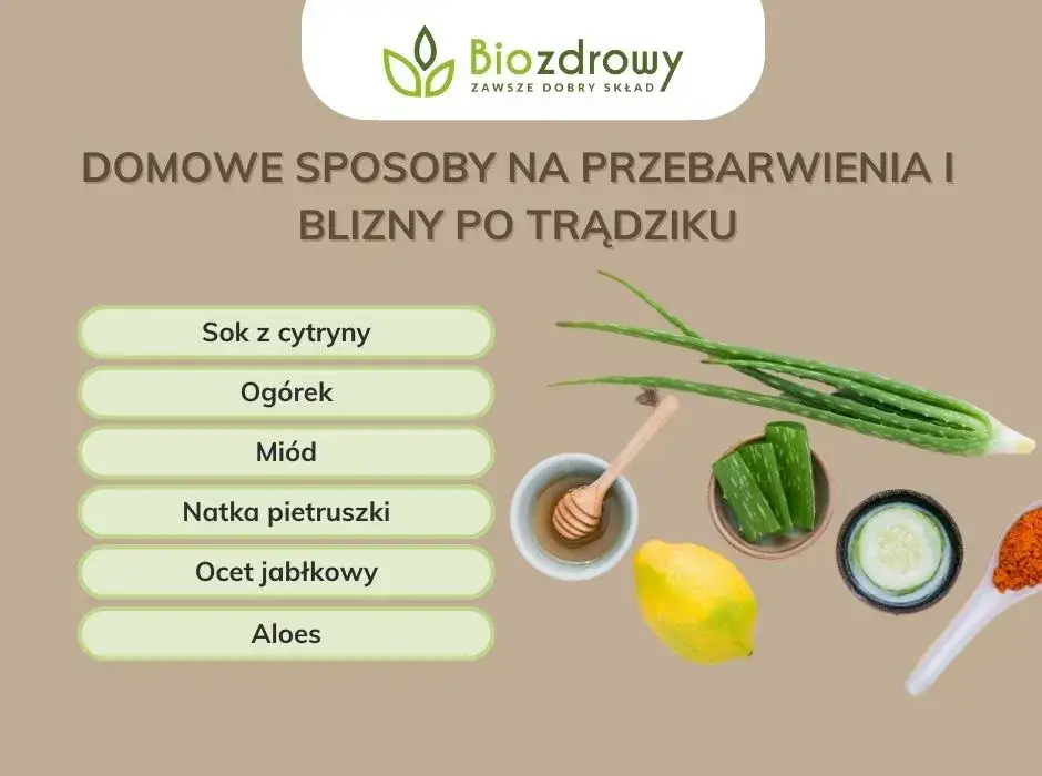 naturalne składniki na blizny po pryszczach mi&oacute;d cytryna aloes
