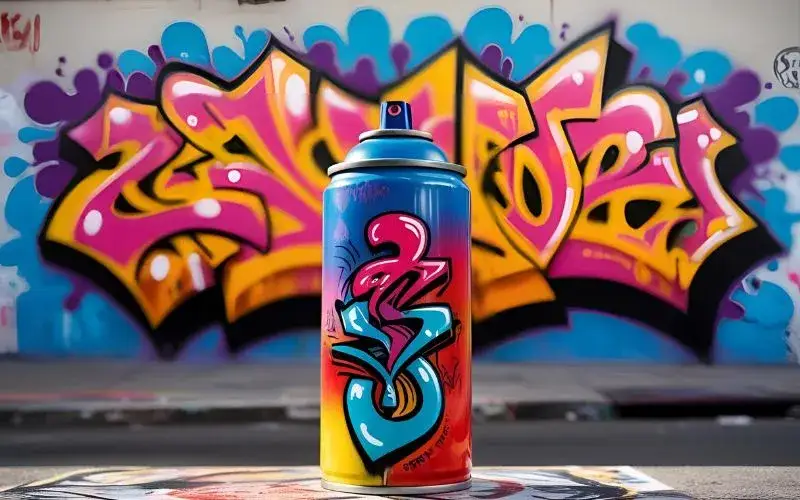 Graffiti Spraydose verschiedene Zeichenstile