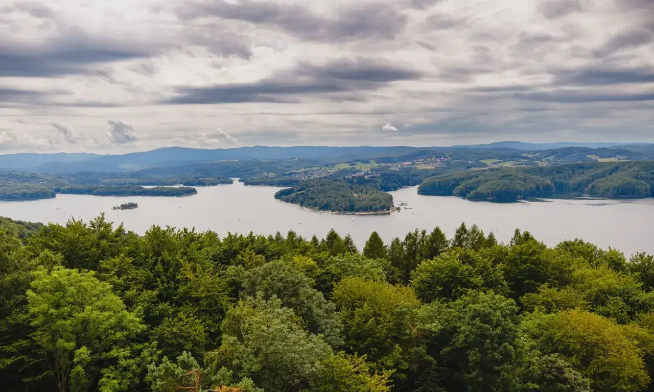 Jezioro Solińskie kąpiel Polańczyk