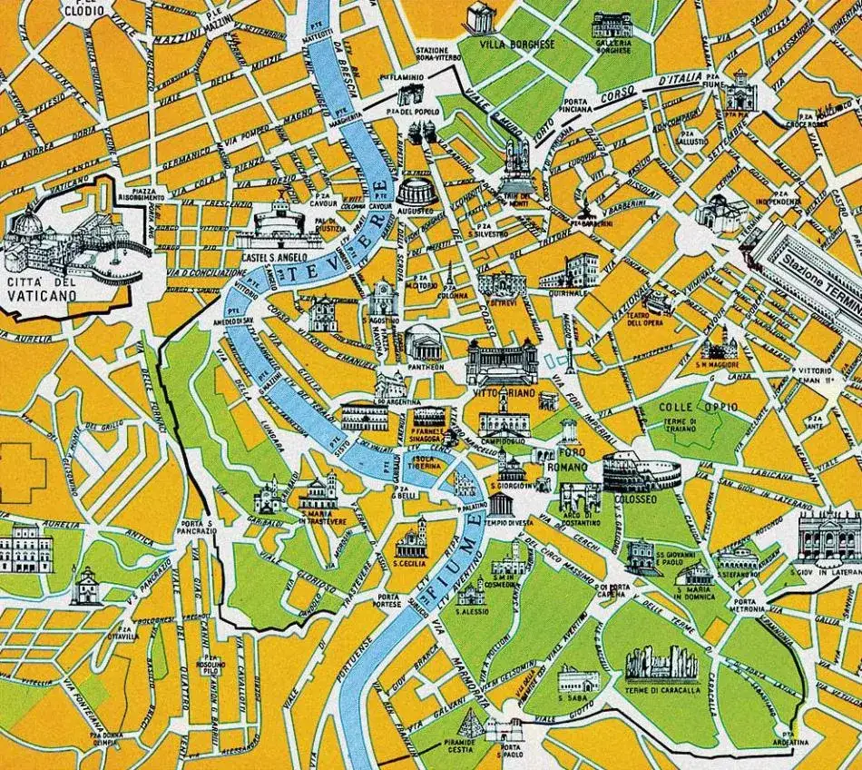 Mapa cenowa dzielnic Rzymu