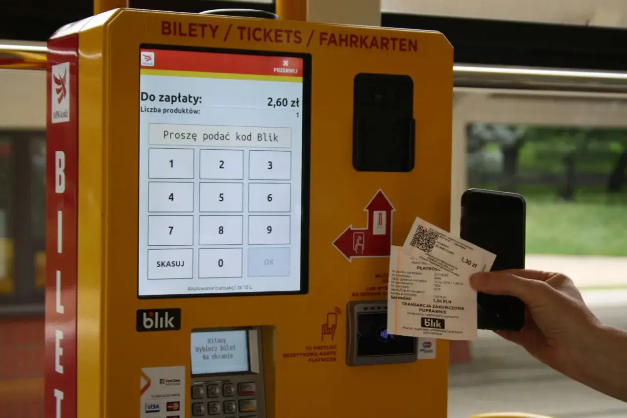 Biletomat MZK Pabianice