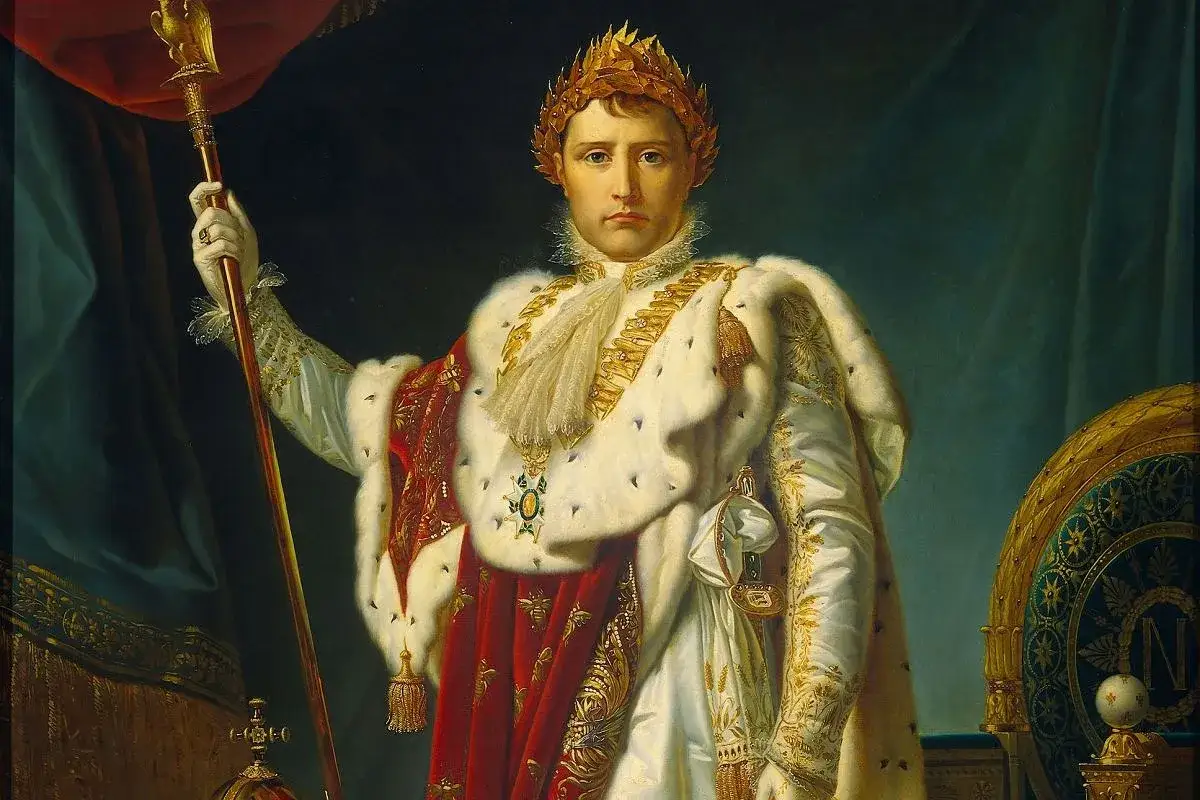 Napoleon Bonaparte w koronie laurowej i bogatych szatach. Ciekawe fakty o Napoleonie Bonaparte: czy wiesz, że miał lęk przed kotami?