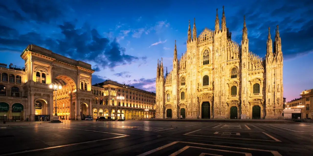 Mediolan panorama Duomo