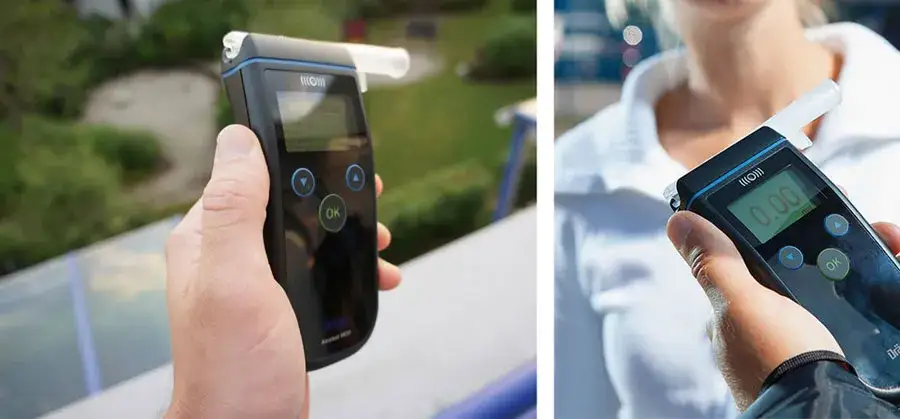Nowoczesny alkomat policyjny Dräger w użyciu