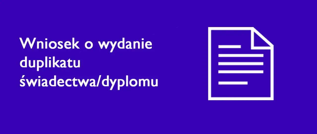 Wniosek o duplikat świadectwa szkolnego wz&oacute;r