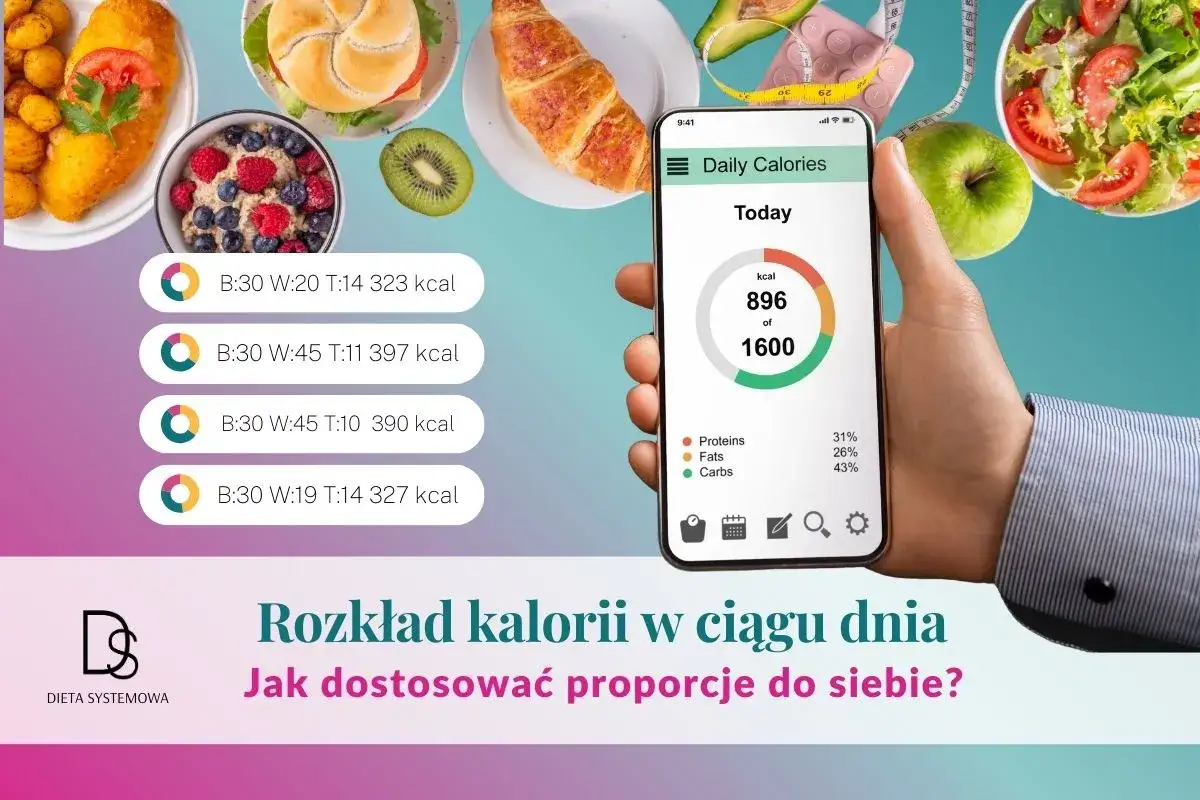 Rozkład białka w ciągu dnia posiłki