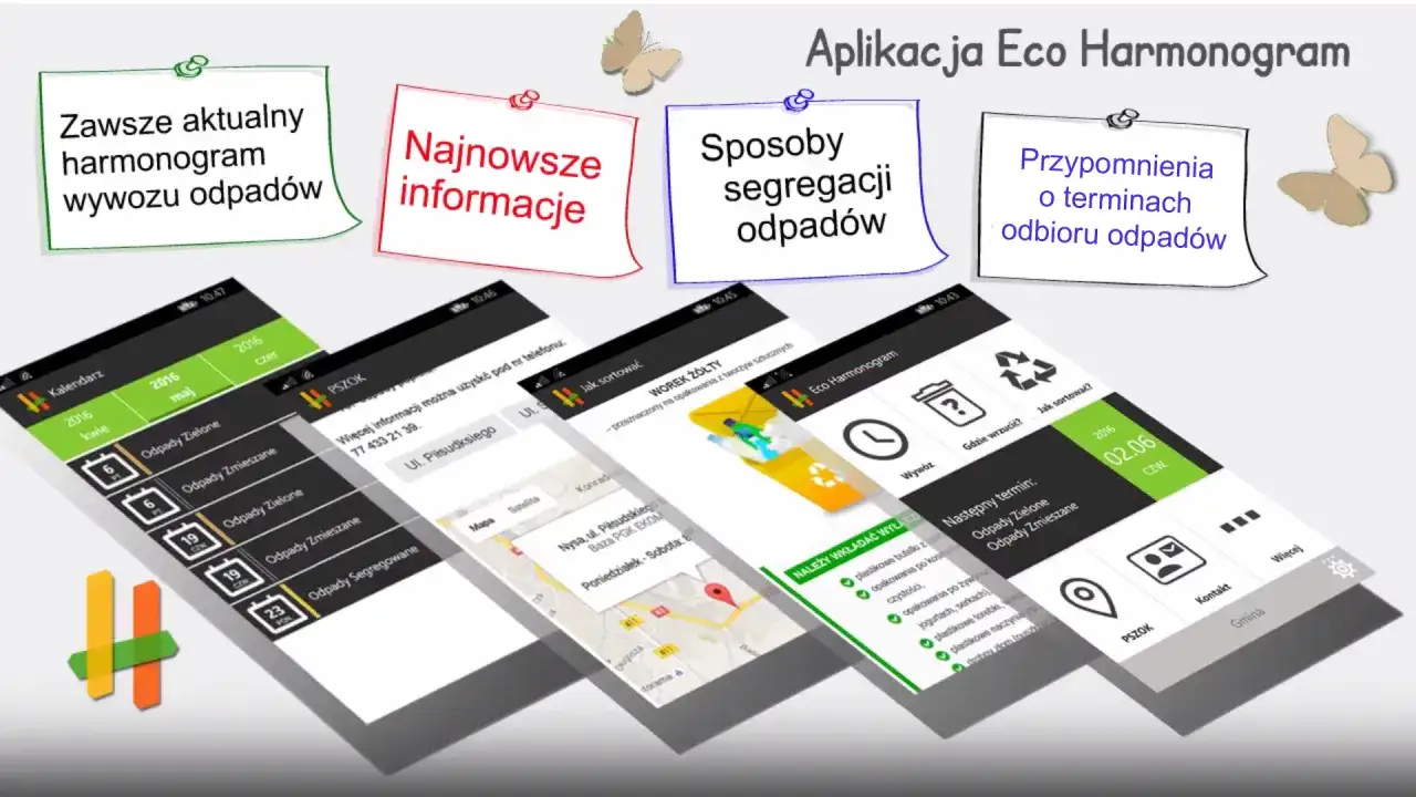 harmonogram zbi&oacute;rki elektrośmieci aplikacja