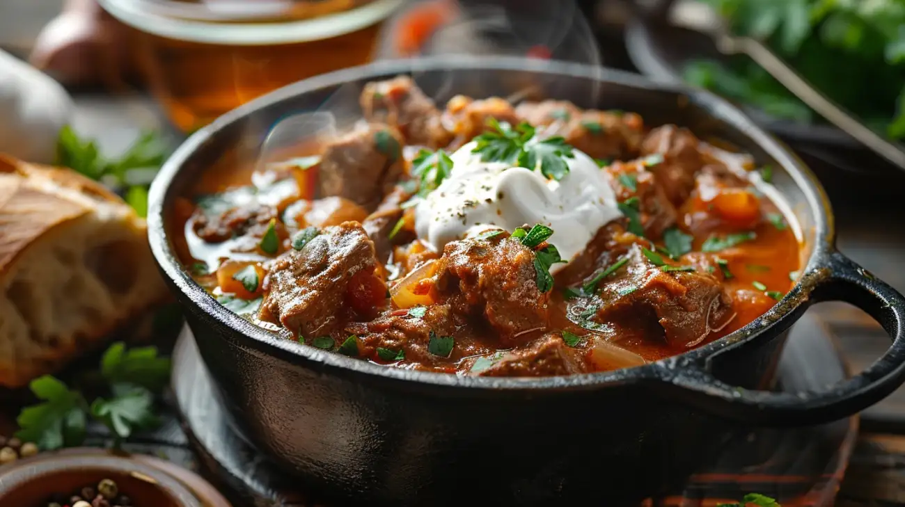 Zdjęcie Pikantna tradycja na talerzu - flaki po węgiersku w domowym wydaniu