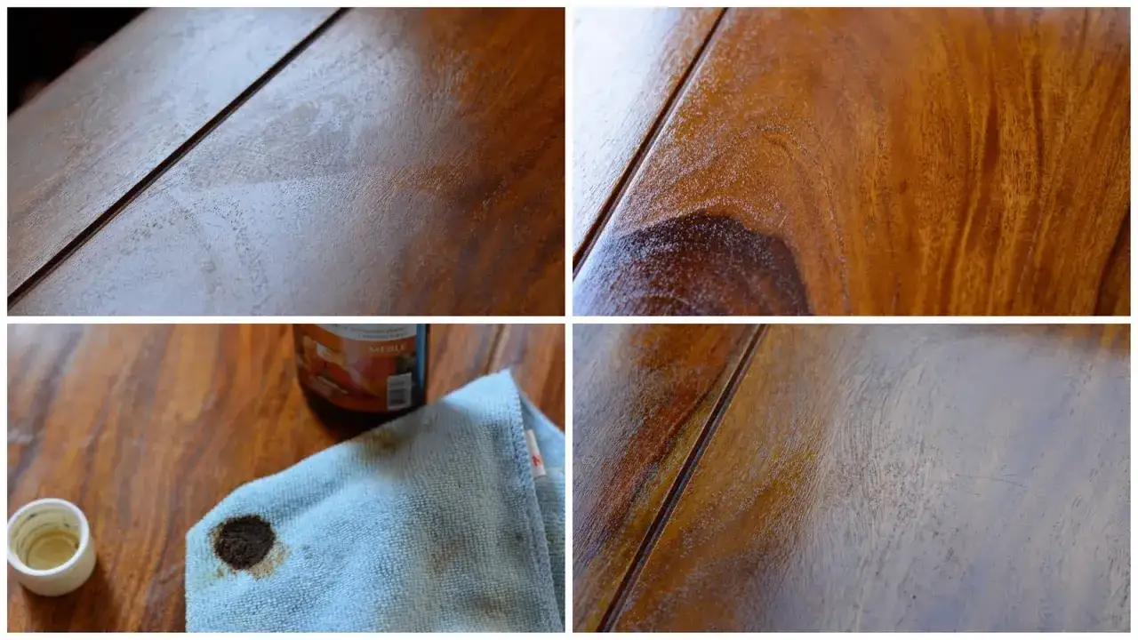 r&oacute;żne rodzaje mebli plamy farby