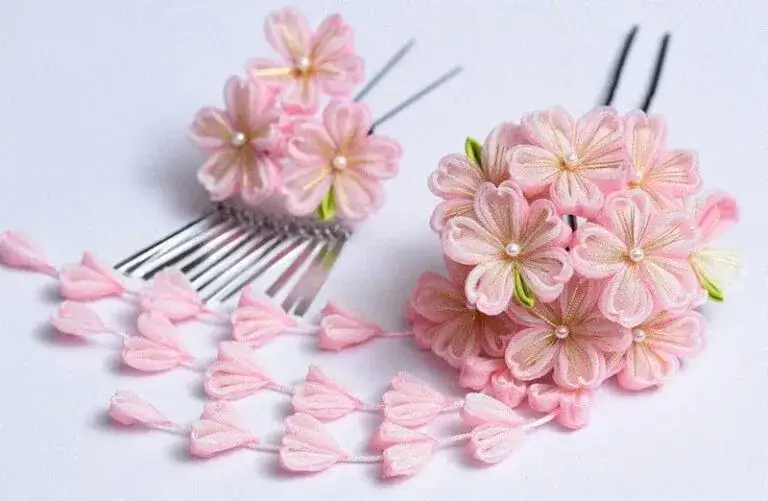 technika kanzashi podstawowy płatek