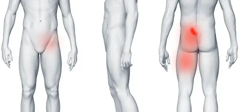 osoba z bólem pleców lub podbrzusza