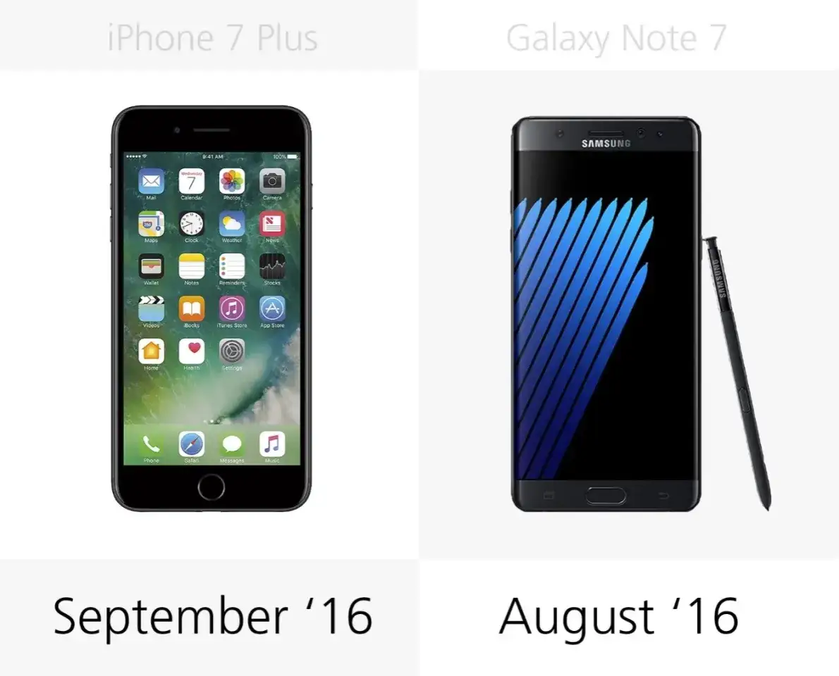 iPhone 7 Plus vs nowoczesny smartfon ekran