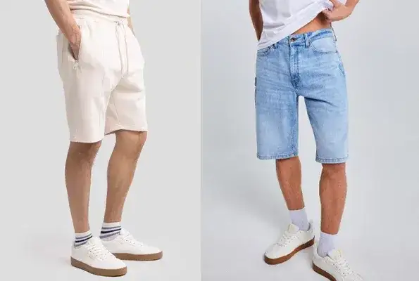 Długie skarpety do krótkich spodenek stylizacje streetwear