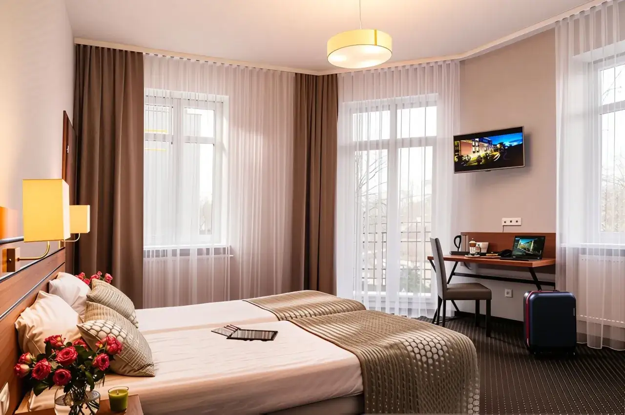 różne typy noclegów Kraków hostel hotel apartament