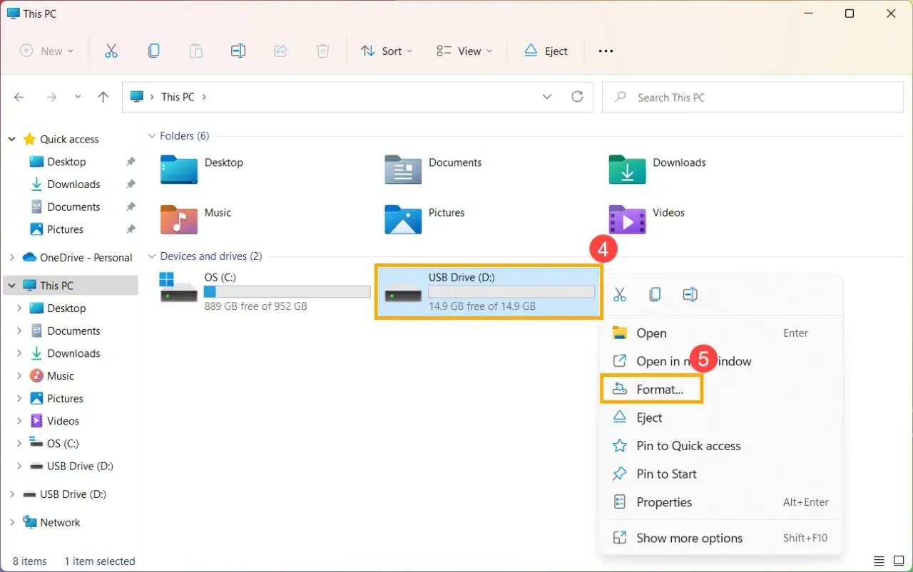 formatowanie pendrive fat32 windows eksplorator plik&oacute;w