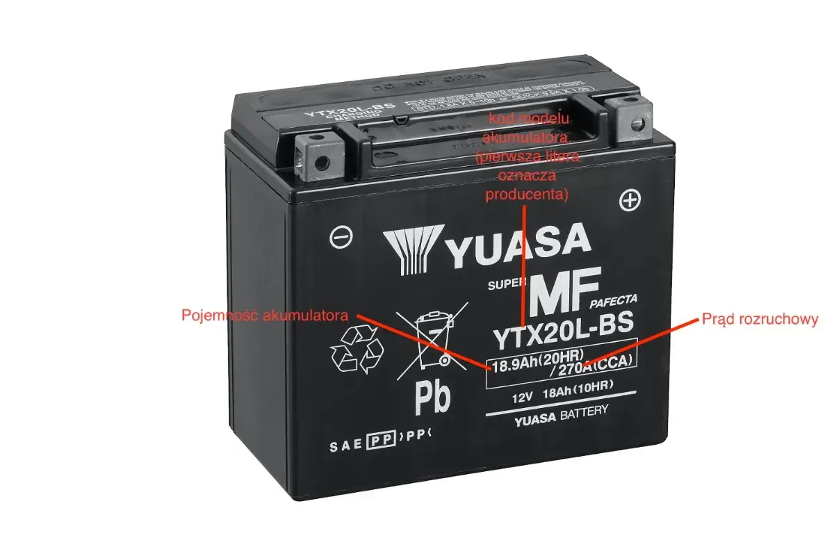 oznaczenia typ&oacute;w akumulator&oacute;w motocyklowych