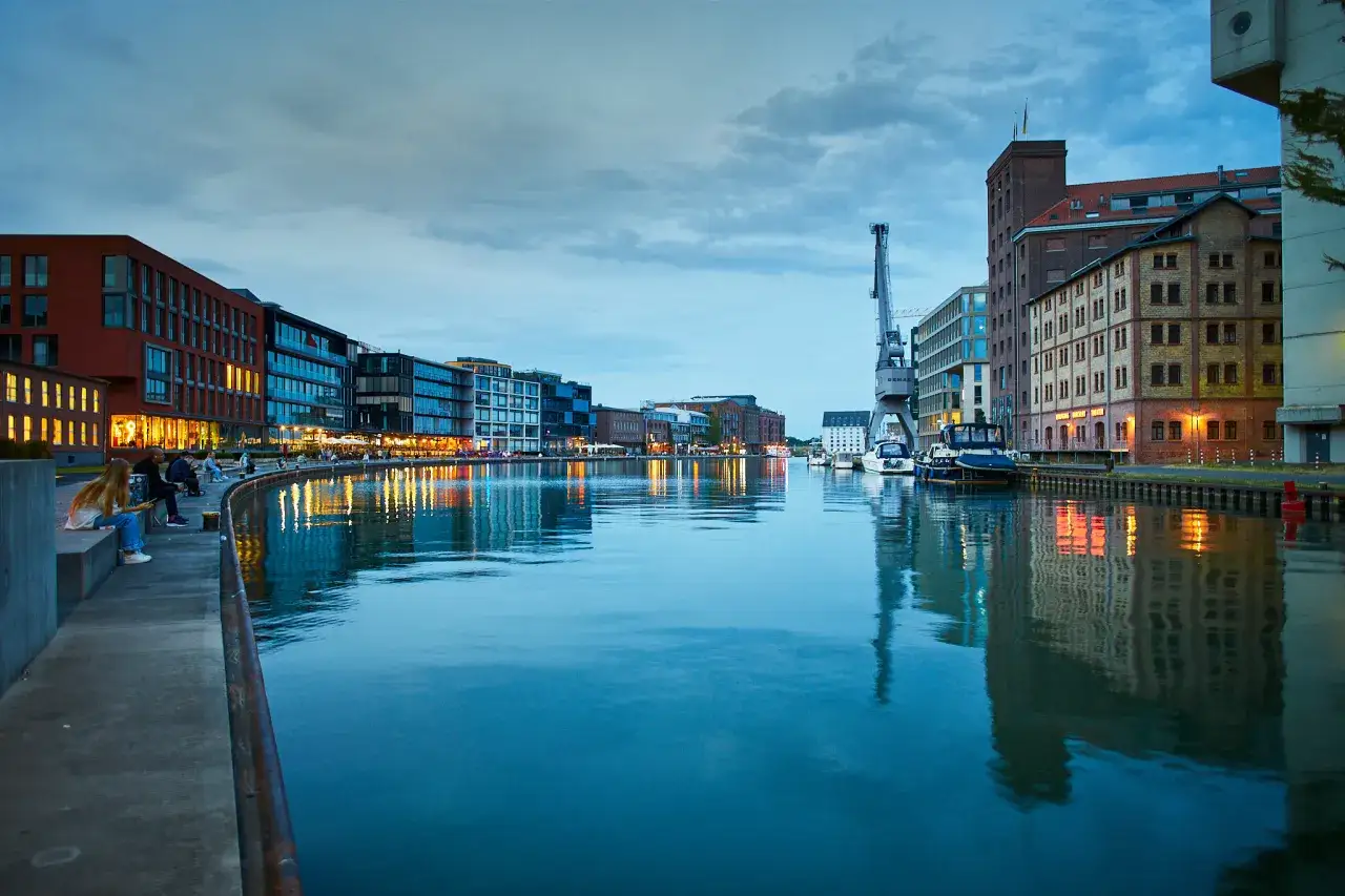 Hafen M&uuml;nster Bars Terrasse Wasserblick