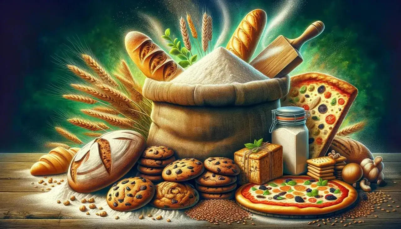 Chleb, ciastka, pizza i mąka w worku. Czy mąka orkiszowa jest zdrowa? Zboża i wypieki sugerują odpowiedź.