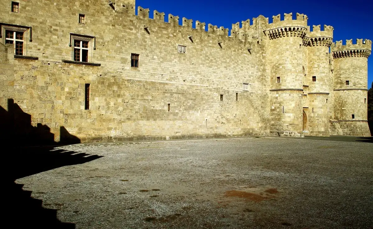 Stare Miasto Rodos mury Pałac Wielkich Mistrz&oacute;w