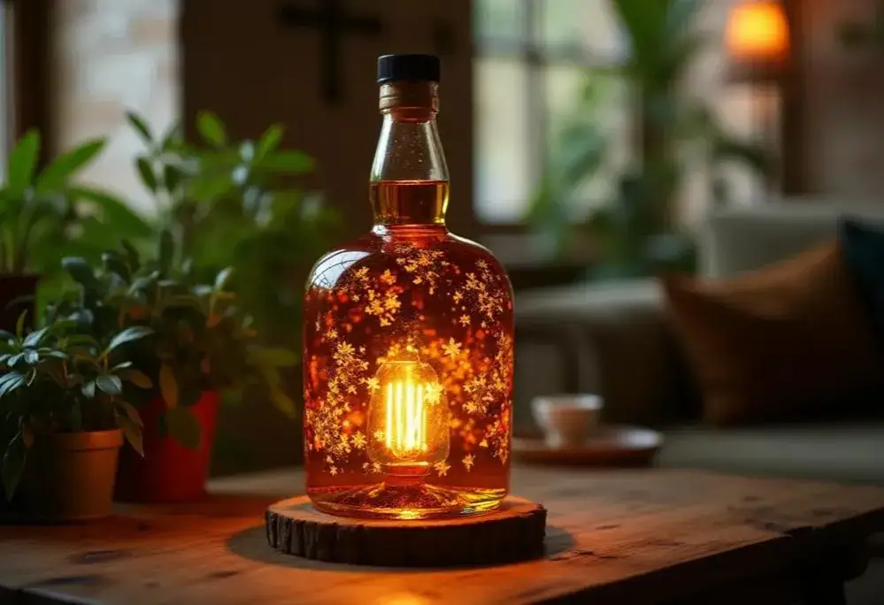 r&oacute;żne typy lamp z butelek