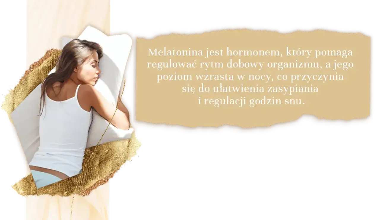 Kobieta śpi spokojnie. Melatonina co to? To hormon ułatwiający zasypianie i regulujący sen.