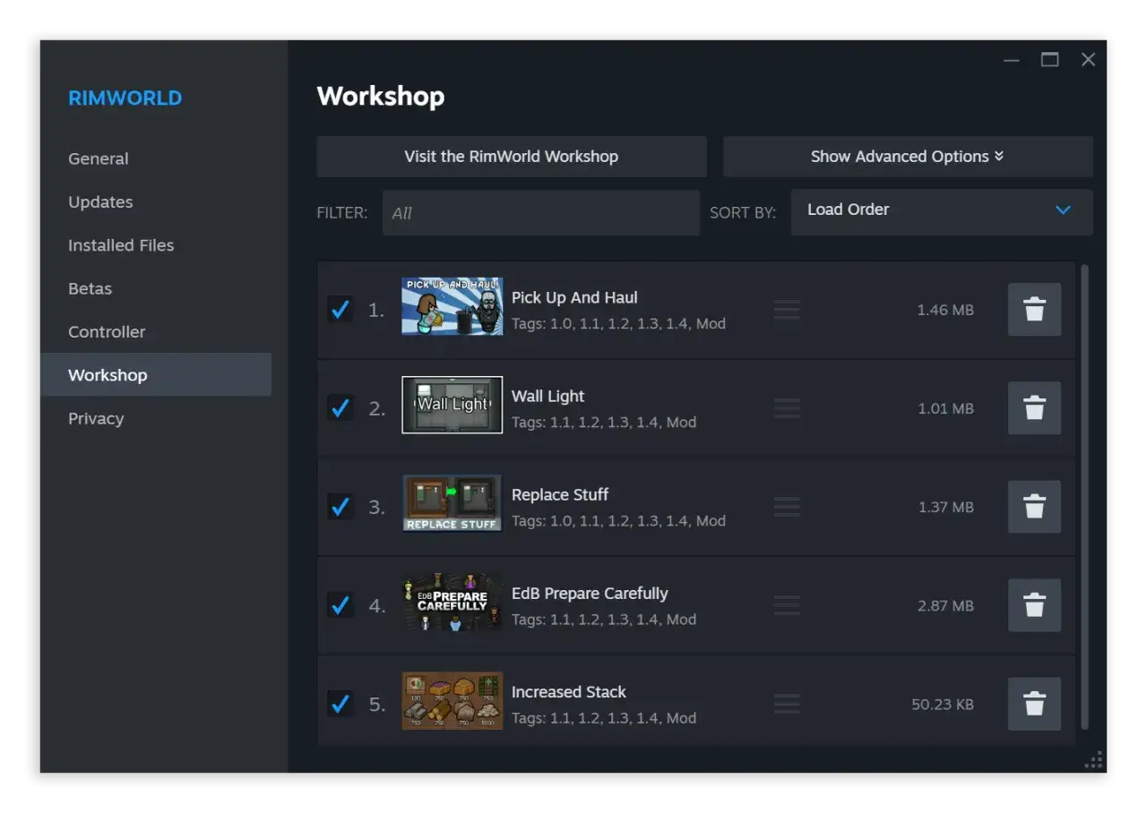 Steam Workshop subscribe button, mod download process