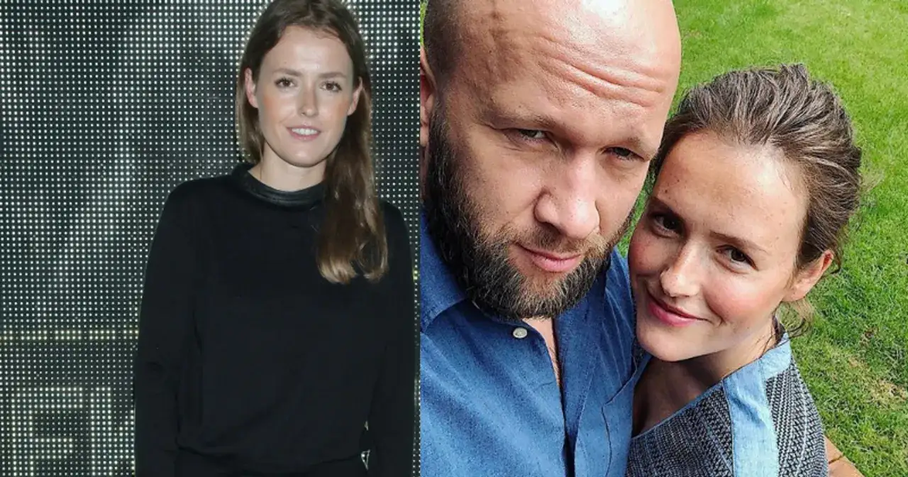 Olga Frycz z partnerem i ich dzieci.