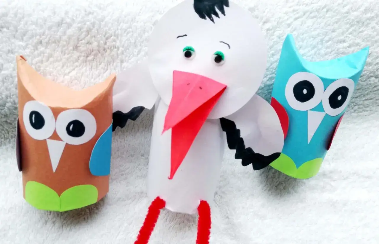 zabawki z rolek po papierze