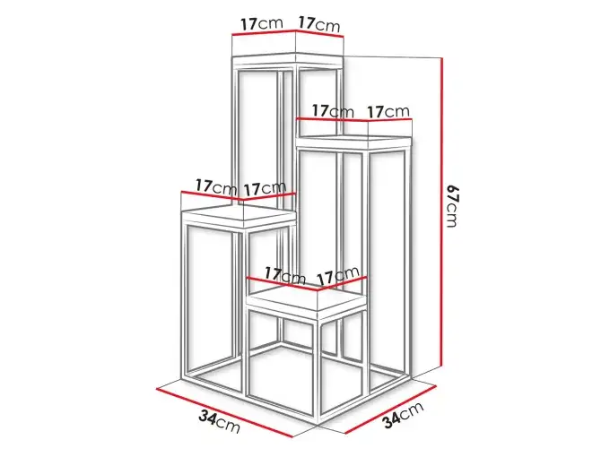 projekt kwietnika stojącego szkic