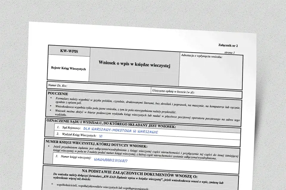 tabela opłat sądowych wpis wykreślenie hipoteki