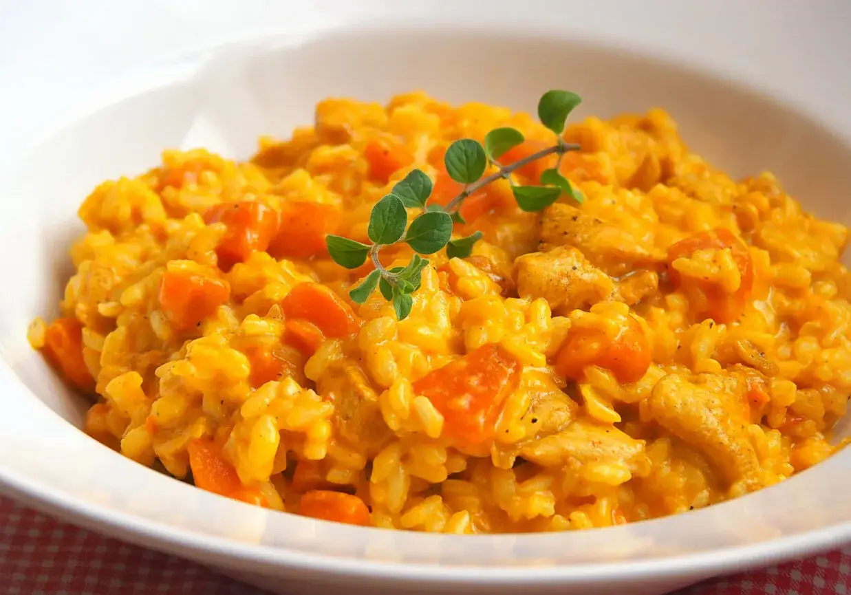 dania gł&oacute;wne z dyni, risotto dyniowe, curry z dynią