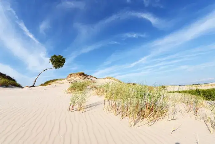 Plaże Bałtyku wydmy Słowiński Park Narodowy