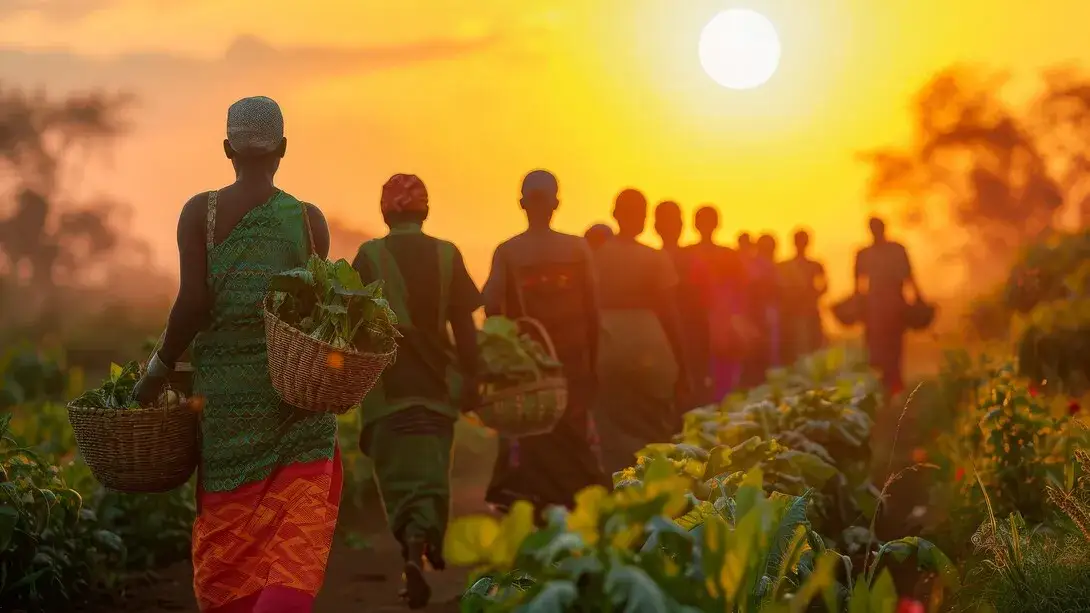 African coffee cocoa tea plantations