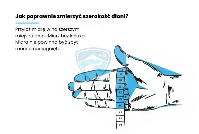 Jak zmierzyć dłoń do rękawiczek narciarskich
